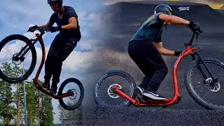 Hulluja hyppyjä pumptrack radalla