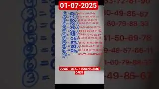 Down total & game 01-07-2025 | Down game discussion. Down 6 set for 16-07-2025 `| Down single digit