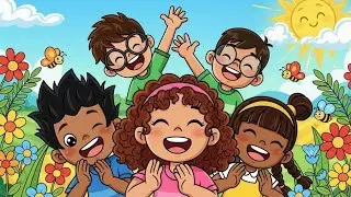 Happy Faces Song for Kids 😊 | Feelings Song | Cartoon Music for Toddlers
