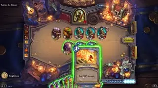 How to win Hearthstone Kobolds & Catacombs Mage Dungeon - Vustrasz the Ancient Final Boss defeated