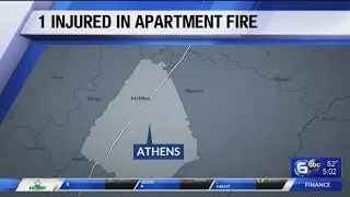 Person injured in Athens apartment fire