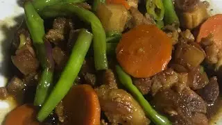 Lechon beans with carrots