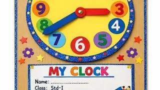 Clock Model for Kids | School Project #shorts @TravelVlogs_4 