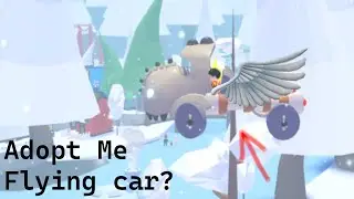 Look at the weird flying car glitch in Adopt Me Roblox!🚘🚗