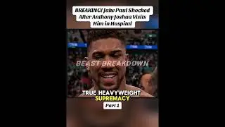 Anthony Joshua visits Jake Paul in the hospital&hellip; respect or mind games? Watch till the end. 🥊🔥