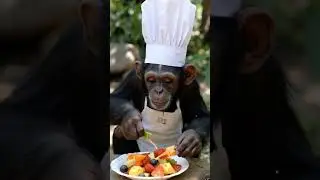Chimp Chef Makes Amazing Fruit Salad 🤤