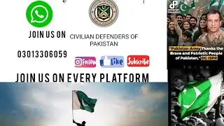 Civilian Defenders of pakistan aik qoum aik jazbaa or aik mission #cdp #pakarmy #pakistanzidabad