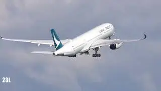 Cathay Pacific Airways CX216 B-LRF A359 Departing Manchester To Hong Kong 29/10/2019