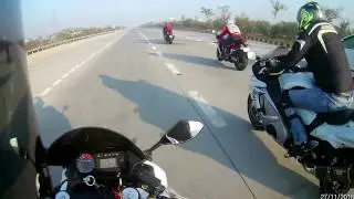 Hyosung GT650R Fun Ride! CBR600 and ZX6R Flyby!!