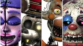 FNAF AR: Dark Circus 2020 All Animatronics Jumpscares SFX (100 Special)