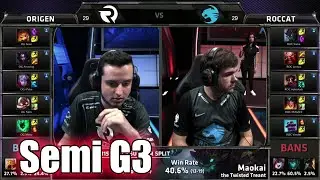 Origen vs ROCCAT | Game 3 Semi Finals S5 EU LCS Regional Qualifier for Worlds | OG vs ROC G3 Semi