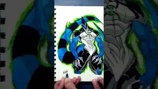 drawing XLR8 in beast mode 🥶🥵 #shorts #art #ben10
