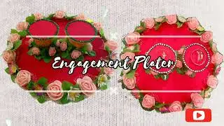 DIY Engagement Platter Idea //Simple & easy floweral engagement ring tray // engagement thali