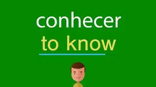Como dizer conhecer em ingl&ecirc;s
