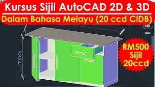 AutoCAD Training Course Malaysia (Kursus AutoCAD 2D & 3D) - Kursus CIDB 20 CCD Fizikal Classroom