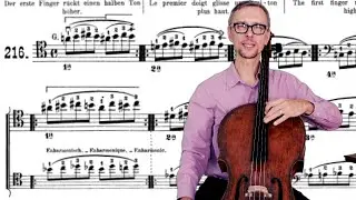 Cello Exercises in Upper 7th Position | Dotzauer-Klingenberg Method No.216-217