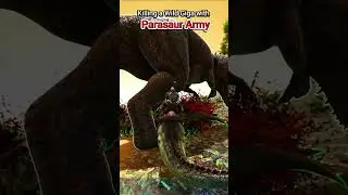 Challenge: KILL GIGA WITH PARASAUR ARMY #shorts #ark #challenge