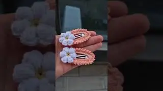 Crochet Hair Clip Pattern,Mother Days Gift,Flower Snap Clip Crochet , Easy DIY Hair Accessory