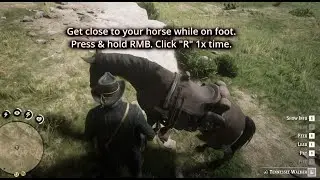 RDR2│How to FEED Your HORSE - ( PC ) - Guide 2024