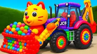 The mascot vibrato assistant JCB and Tractor on the football field is popular, co produced 28