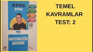 DOKTRİN YAYINLARI TEMEL KAVRAMLAR TEST 2