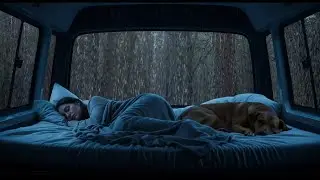 Soothing Rain & Thunder on Cozy Car 🌙 | Relaxing White Noise for Instant Sleep & Stress Relief