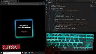 ASMR Programming – Simple Neon Card (No Talking) | Next.js