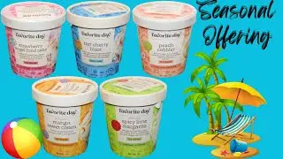 Favorite Day (Target) Ice Cream: Strawberry Angel Food, Cherry, Peach Cobbler, Mango, Lime Margarita