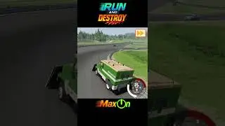 [BeamNG dirve] RUN AND DESTROY -  #beamngdrive #car #maxon #빔엔지 #빔엔지 드라이브 #destroy #police