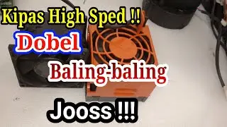 CARA PEMASANGAN KIPAS HIGH SPED FAN DOBEL BALING 12VOLT DC || KIPAS FAN DOBEL 12V DC 8CM MERK DELTA