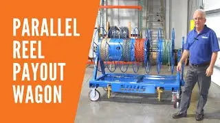 Parallel Reel Payout Wagon for Cable and Wire | Material Handling Minute