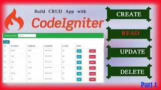Codeigniter CRUD Application with Bootstrap Part 1