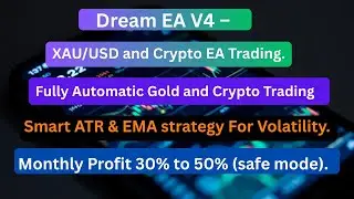 Beginner Friendly Gold & Crypto EA 🤖  Dream EA Auto Trading System