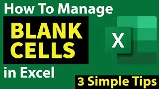 How to fill Blank cells in Excel | fill blanks in excel with value above | Excel for beginners