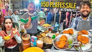 35/- LATE NIGHT Indian Street Food Punjab 😍 Bollywood walo ka 24x7 Dhaba, Sadhu Ram Samose & Kachori