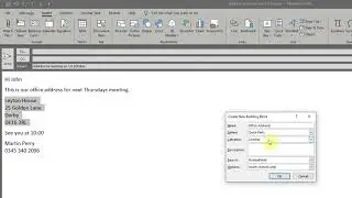 Use quick parts to add reusable text to an email