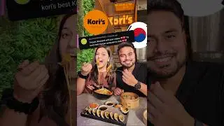 Best Korean Food In Delhi🍙🍤 | Kori's Restaurant #travell #food #korean #kpop #trending #shorts