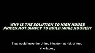 Why is the solution to high house prices not simply to build more houses?