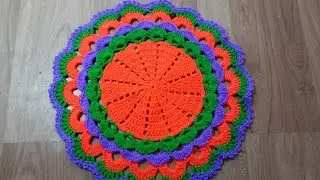  How🌿🧡🌿 To Crochet A  New Design Thalposh #diy #tablemats#roundtablecover