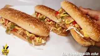 New Chicken Subway With Amazing Sauce | Subway Sandwich Recipe | Fast Food Recipes | Quick Recipes |