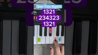 See You Again (easy tutorial) #keyboardtutorialsforbeginners #piano #seeyouagain #keyboardtutorial
