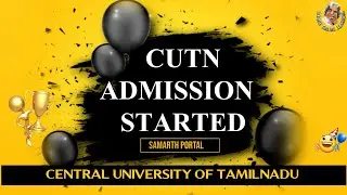Cucet result 2021 | Cutn counselling 2021 | central university of tamilnadu | cucet 2021 |cucet exam