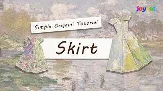 How to Make Origami Paper Skirt | DIY Origami Paper Craft Dress
