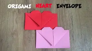 Origami Heart Envelope | Super Easy to Make!