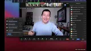 Zoom tip for large meetings -- pause the chat log by scrolling up