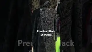 Premium Black Sherwani | Sherwani for Groom | Black Dress #sherwani #black