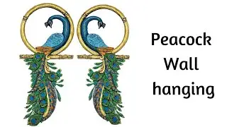 Peacock wall hanging/Clay mural/Clay peacock/ peacock mural/wall decor/art and craft/CreativeCat