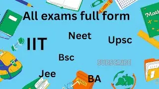 All exam full form #youtube #shorts #viral #viralvideo #viralshorts #fullform #study #students 