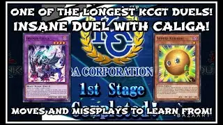 Yu-Gi-Oh! Duel Links || INSANELY LONG KCGT DUEL! When CALIGA wins a game alone! #duelstolearnfrom