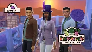 Goodbye Broccoli, Hello Eggplant! 🍆 // Sims 4 Very Veggie Legacy Challenge Part 10